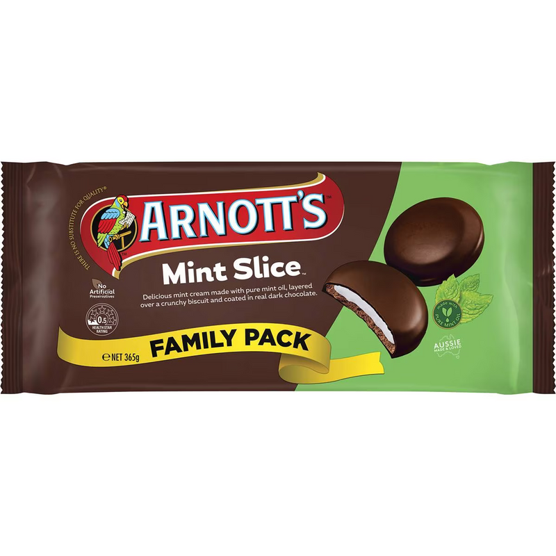 Arnott's Mint Slice Family Pack 365g
