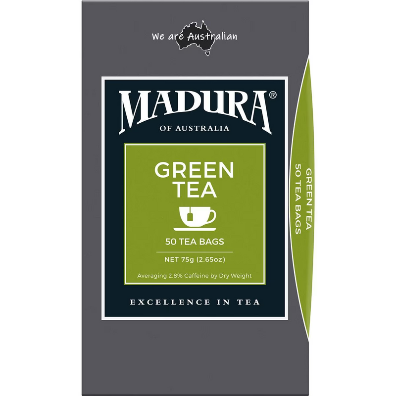 Madura Green Tea Bags 50 Pack 75g