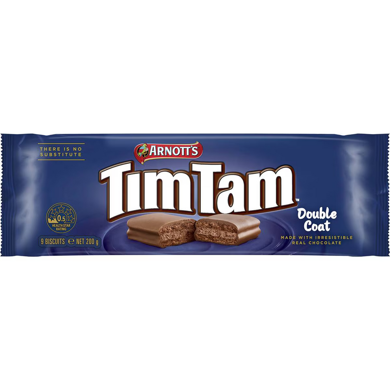 Arnott's Tim Tam Choc Double Coated Biscuits 200g