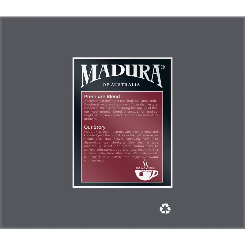 Madura Premium Blend Tea Bags 100 Pack 200g