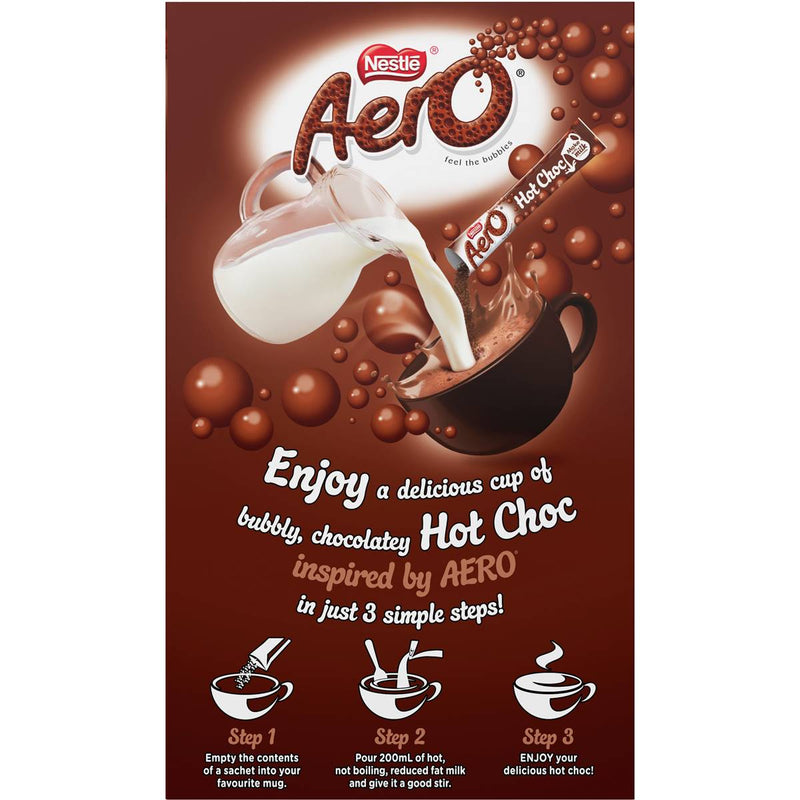 Nestle Aero Hot Chocolate 10 Sachets 185g