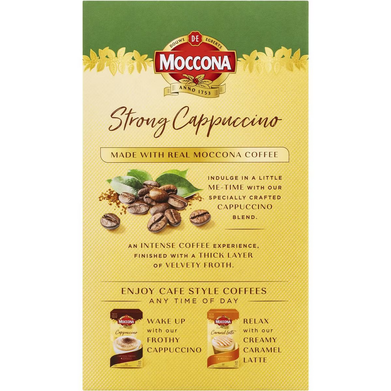 Moccona Strong Cappuccino 10pack 150g