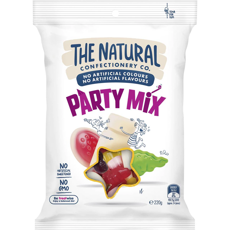 The Natural Confectionery Co. Party Mix Lollies 220g