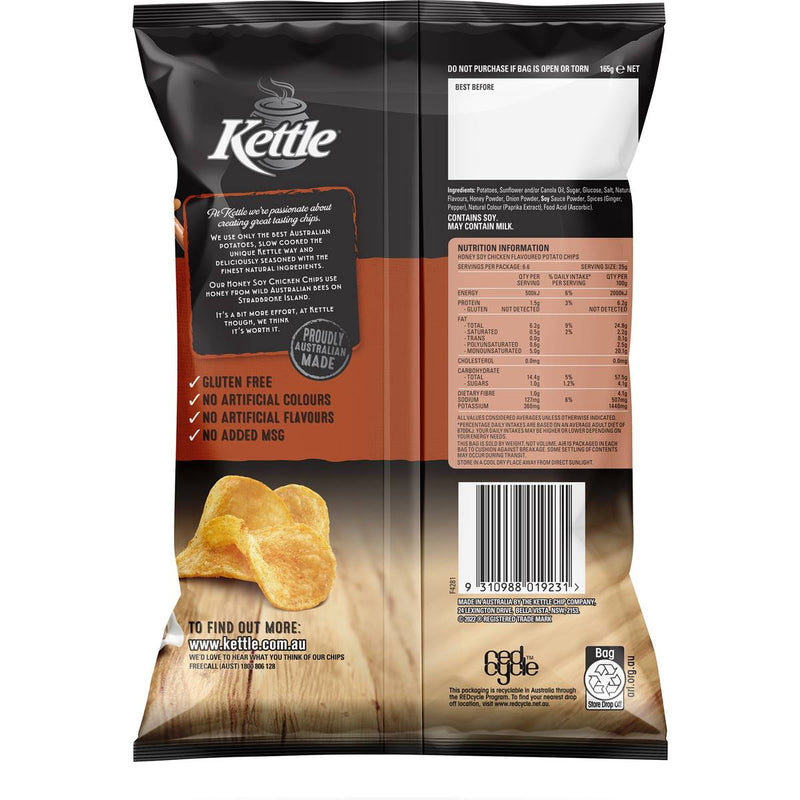 Kettle Honey Soy Chicken Chips 165g