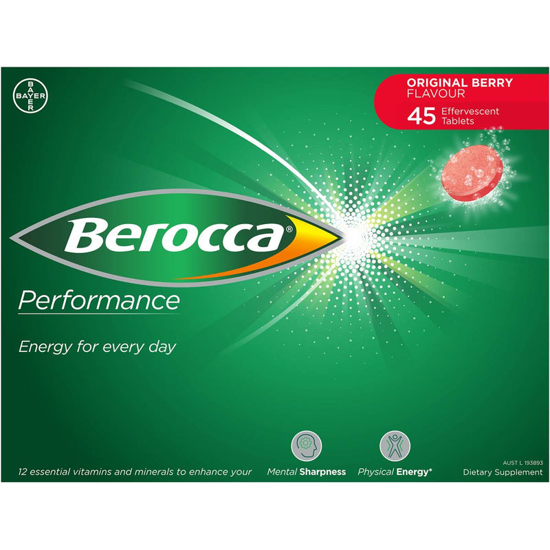 Berocca Vitamin B & C Original Berry Flavour Energy 45 Pack