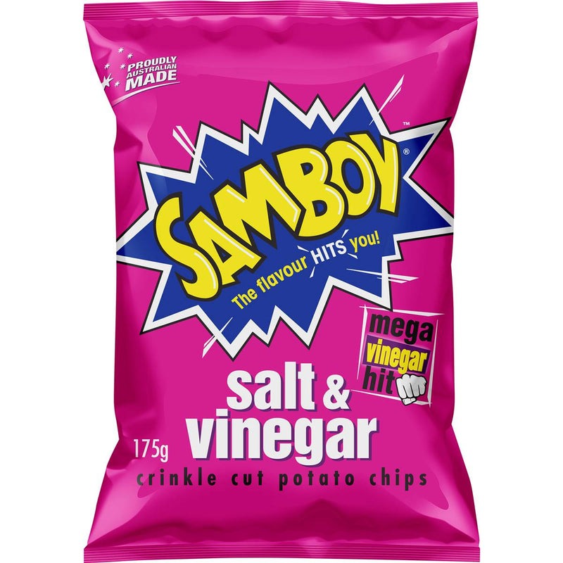 Samboy Salt & Vinegar Chips 175g