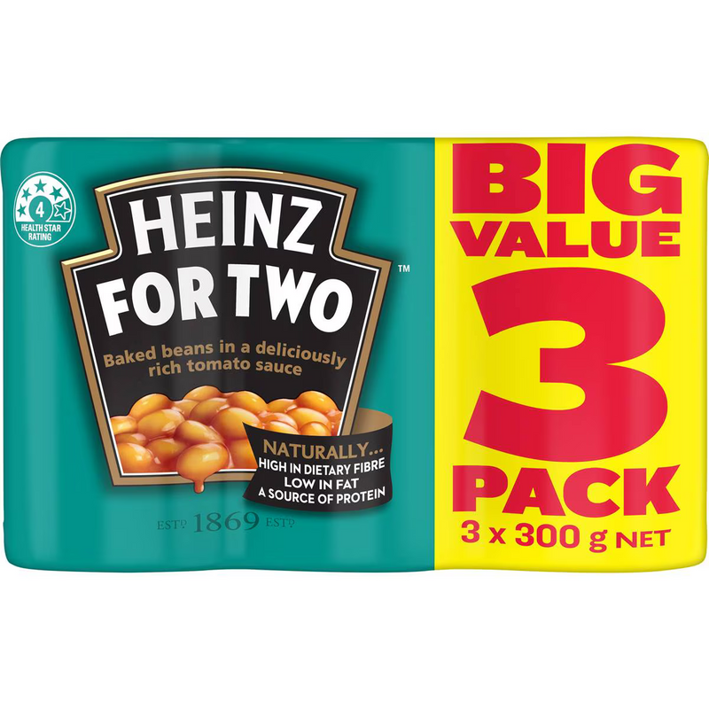 Heinz Beanz Baked Beans In Tomato Sauce Multipack (3 Pack) 300g