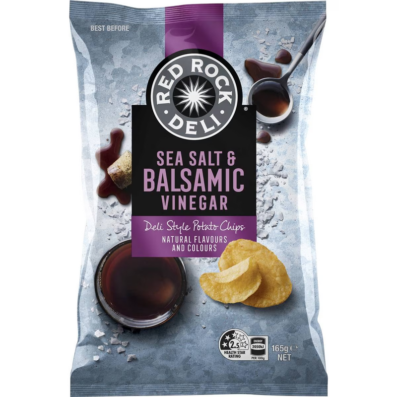 Red Rock Deli Sea Salt & Balsamic Vinegar 165g