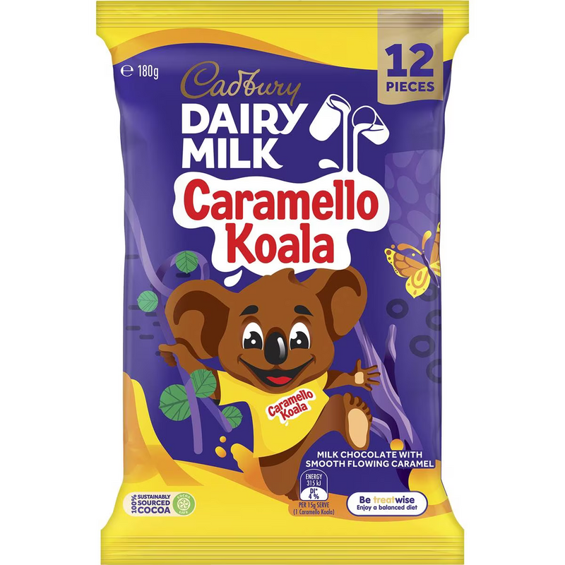 Cadbury Caramello Koala Sharepack 12 Pack 180g