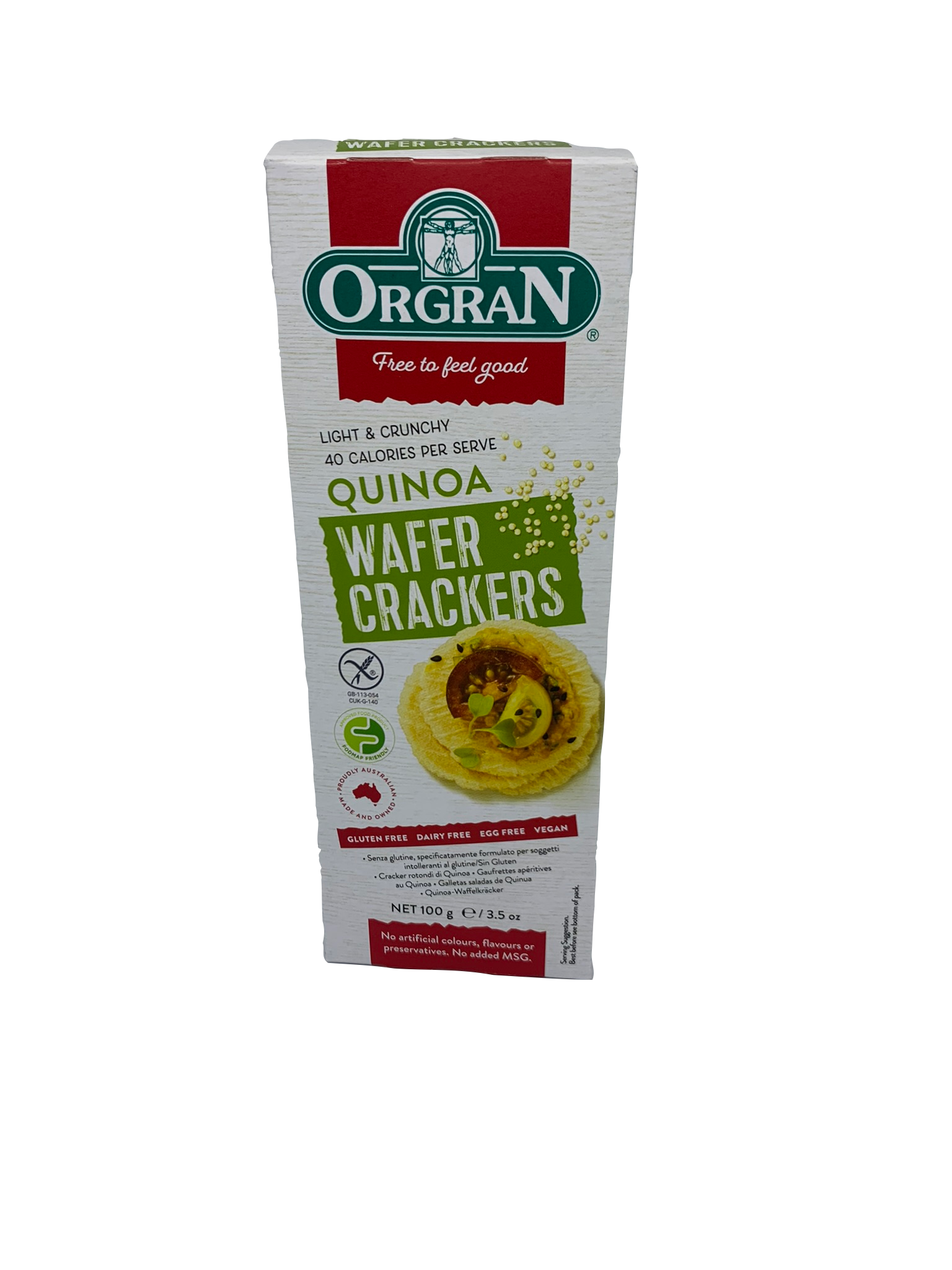 Orgran Quinoa Wafer Crackers 100g