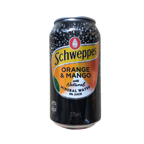 Schweppes Orange & Mango Single Can 375ml