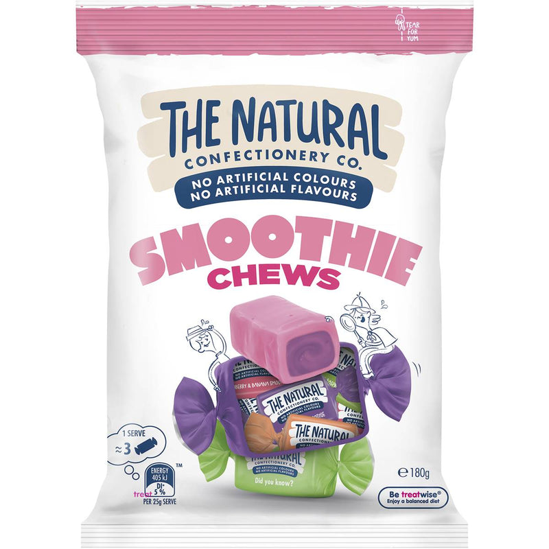 The Natural Confectionery Co. Smoothie Chews Lollies 180g