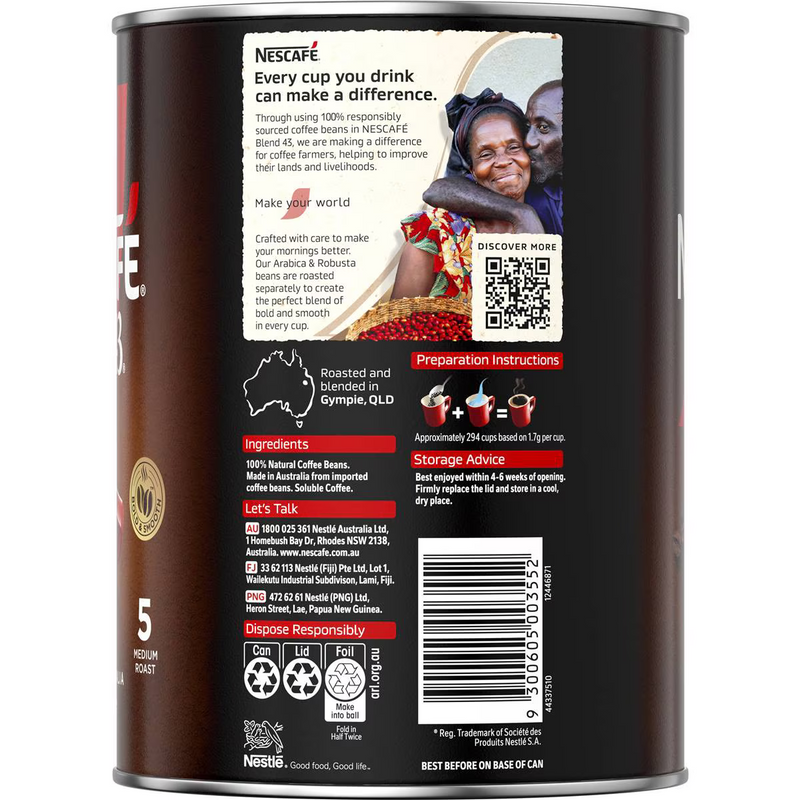 Nescafe Blend 43 Instant Coffee 500g