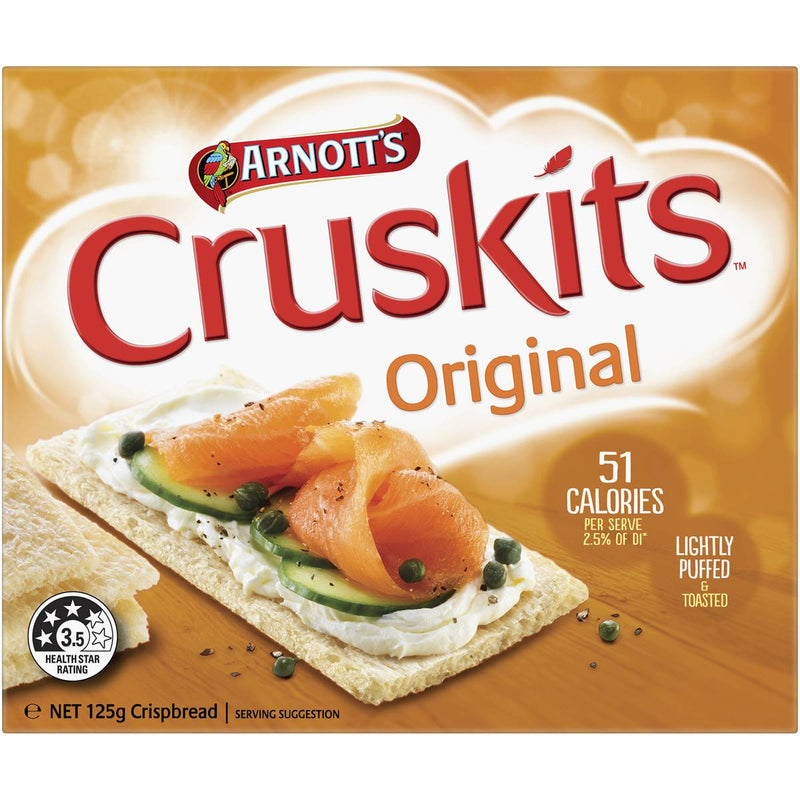 Arnott's Cruskits Original Crispbreads 125g
