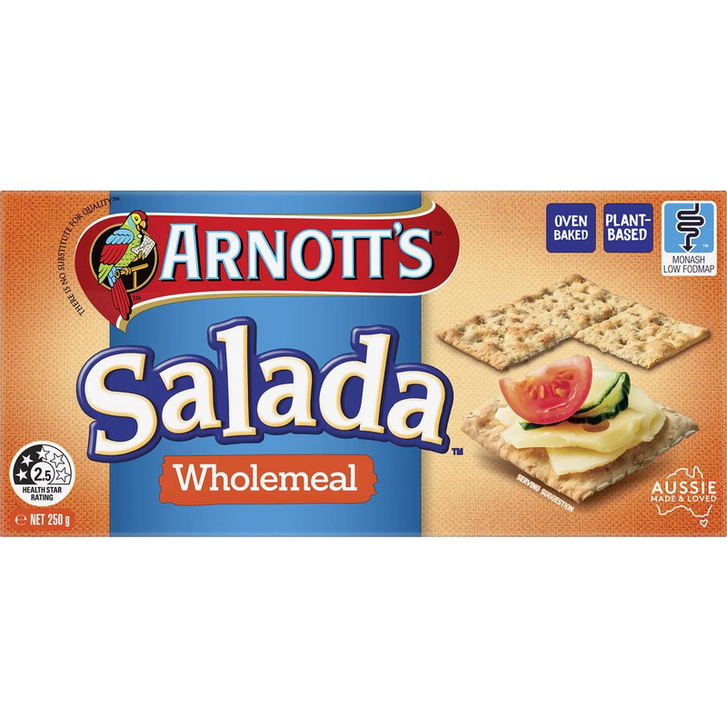 Arnott's Salada Wholemeal Crispbreads 250g
