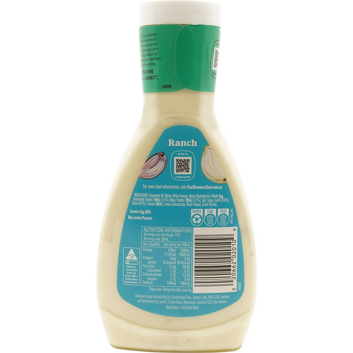 paul newman dressings Paul Newman's Own Dressings Ranch 250ml