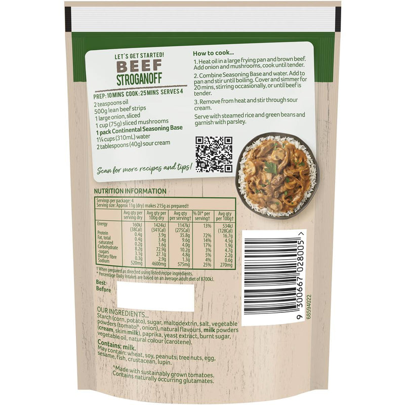 Continental Beef Stroganoff 40g