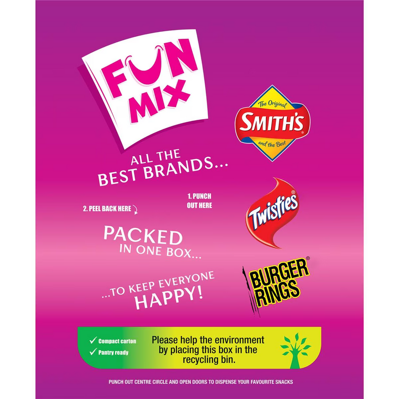 Smith's Fun Mix Chips Multipack (20 Pack) 375g