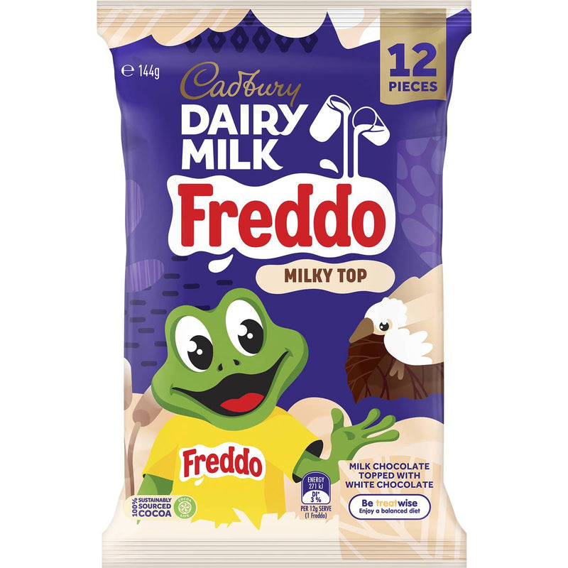 Cadbury Dairy Milk Freddo Milky Top Sharepack (12 Pack) 144g