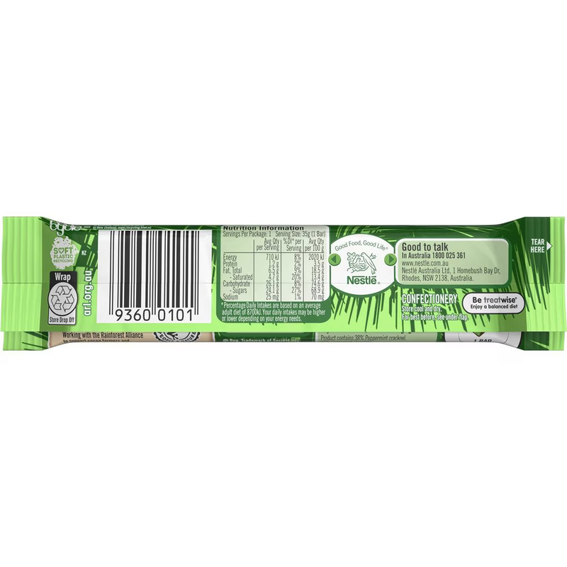 Nestle Peppermint Crisp Bar 35g