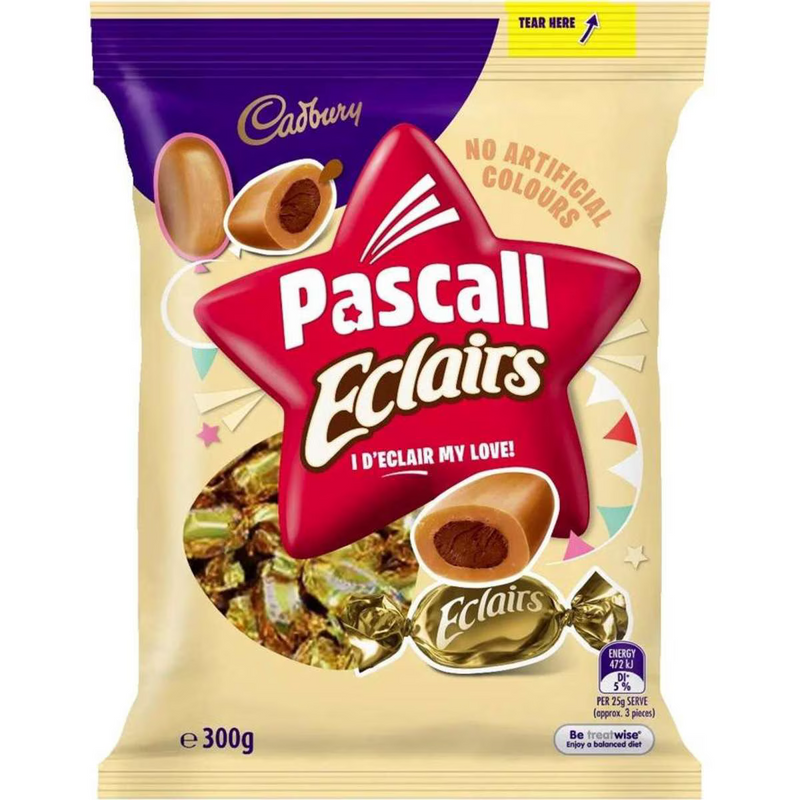 Cadbury Pascall Chocolate Eclairs 300g