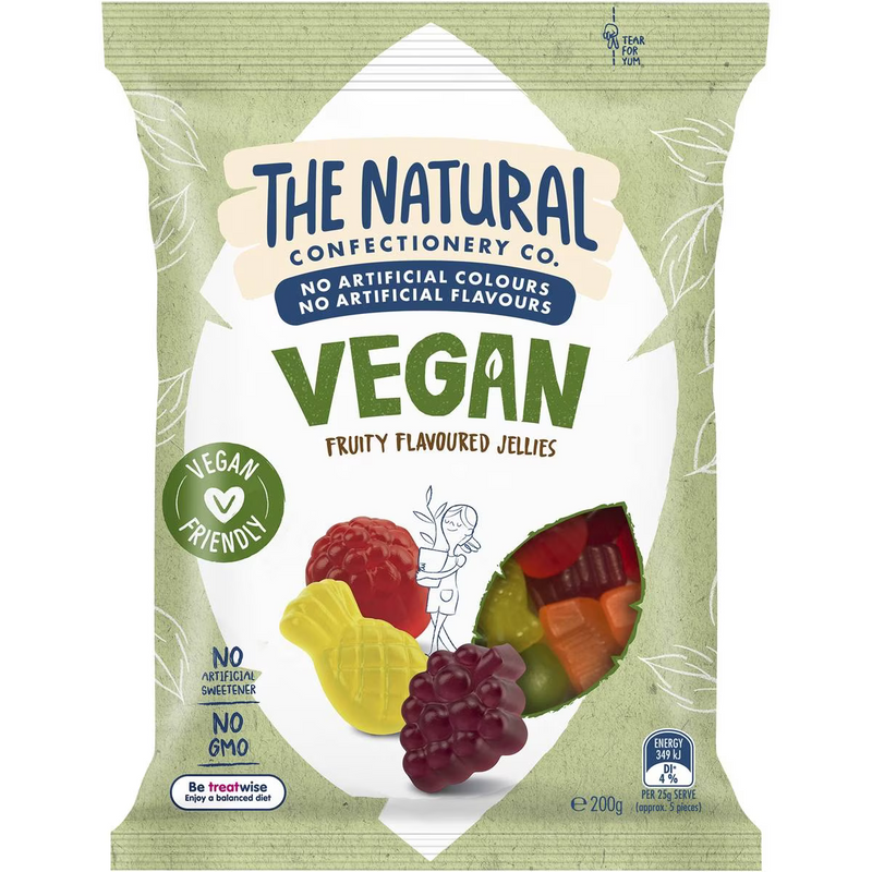 The Natural Confectionery Co. Vegan Fruity Flavoured Lollies 200g