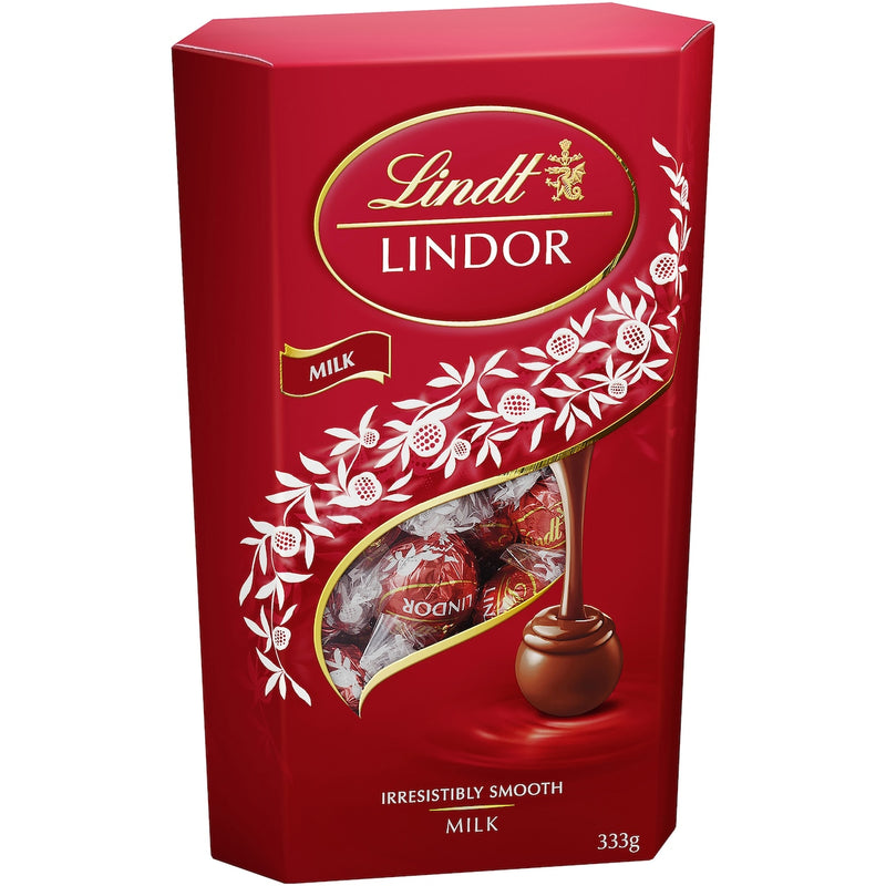 Lindor Box Back Lindt Lindor Milk Chocolate Gift Box 333g | Worldwide Shipping