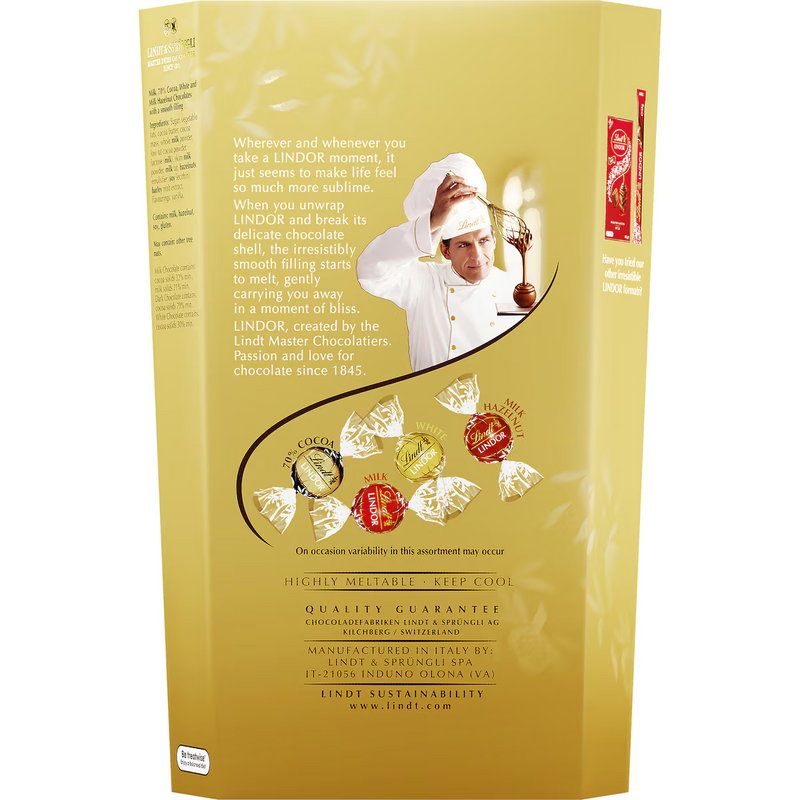 Lindt Lindor Assorted Chocolate Gift Box 333g
