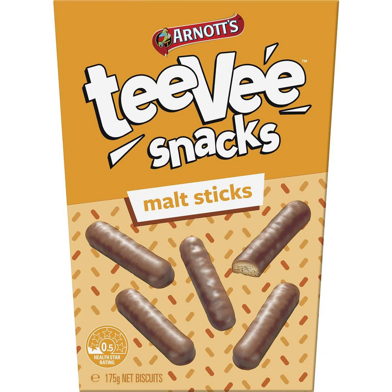 Arnott's TeeVee Snacks Malt Sticks 175g