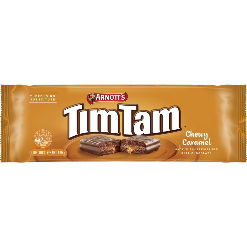 Arnott's Tim Tam Chewy Caramel Biscuits 175g