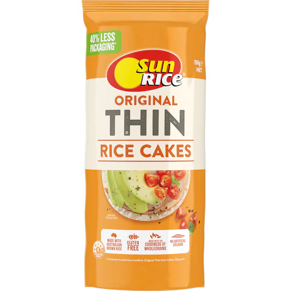 Sunrice Rice Cakes Original Rice Cakes 150g