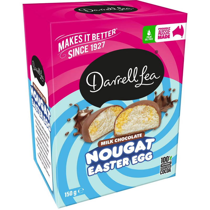 BB 6/24 | Darrell Lea Lea Nougat Easter Egg 150g
