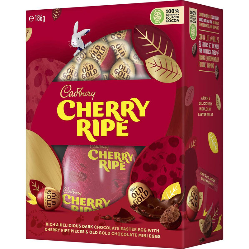 Cadbury Cherry Ripe Easter Egg Gift Box 186g