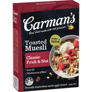 Carman's Muesli Toasted Classic Fruit & Nut 500g