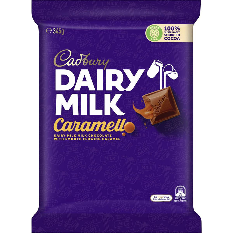 Cadbury Dairy Milk Caramello Large Chocolate Block 345g