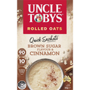 Uncle Tobys Oats Quick Sachets Brown Sugar & Cinnamon Porridge 350g
