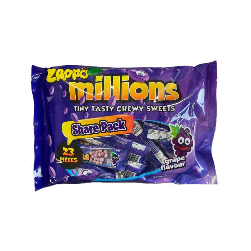 Zappo Millions Grape Lollies 368g