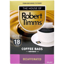 Robert Timms Decaffeinated Coffee Bags 18 pack 105g
