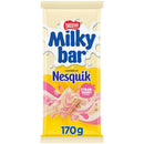 Nestle Milkybar Nesquik Strawberry Chocolate Block 170g