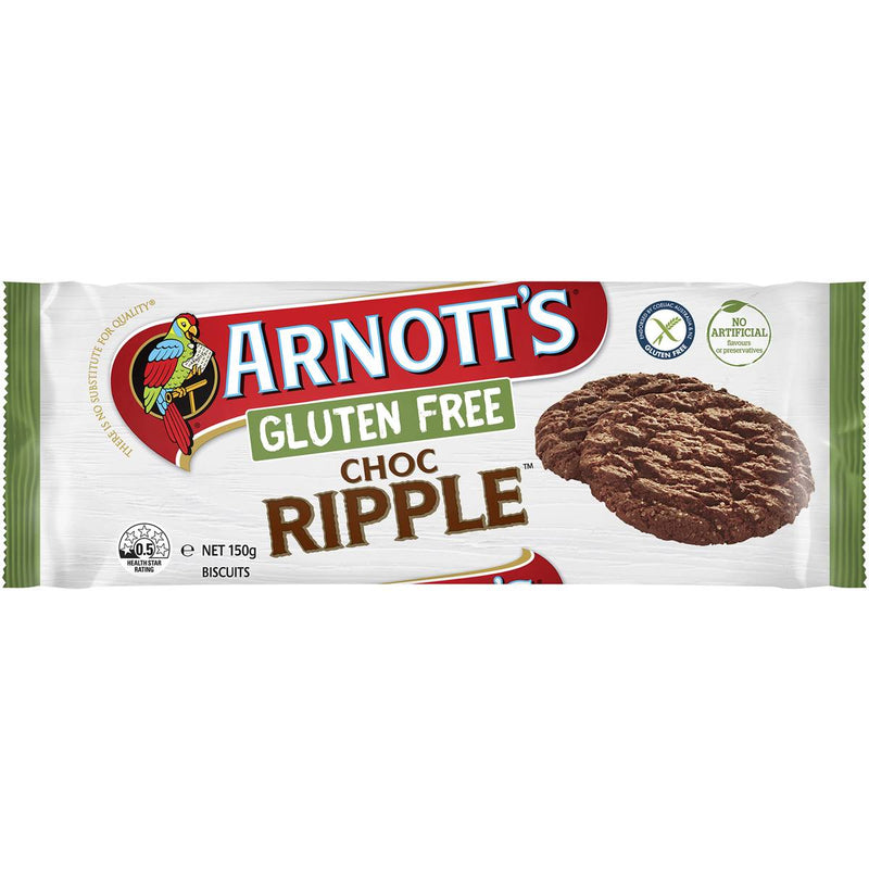 Arnott's Gluten Free Choc Ripple Biscuits 150g