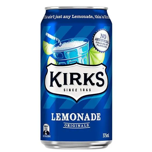 Kirks Lemonade Can 375ml