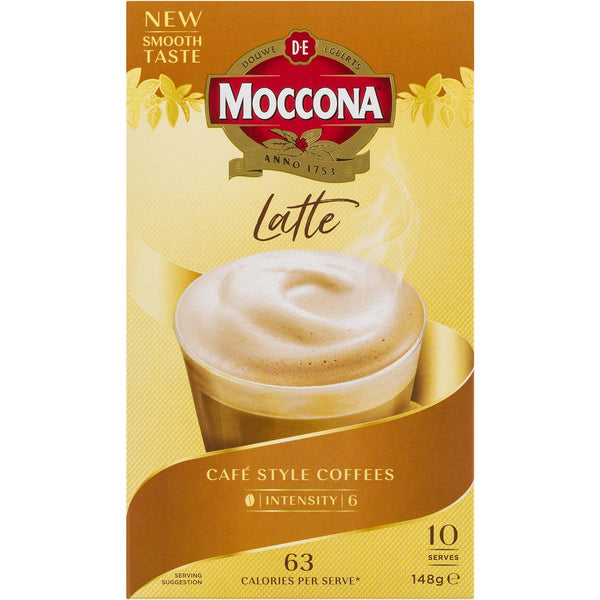 Moccona Latte 10 Pack 148g | Worldwide Shipping