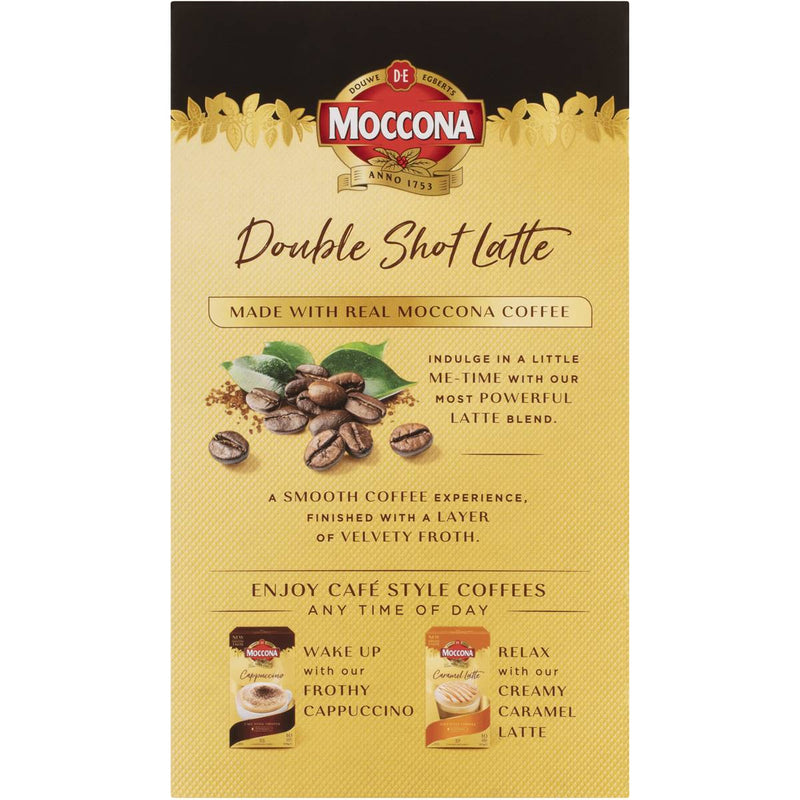 Moccona Double Shot Latte 10 Pack 140g