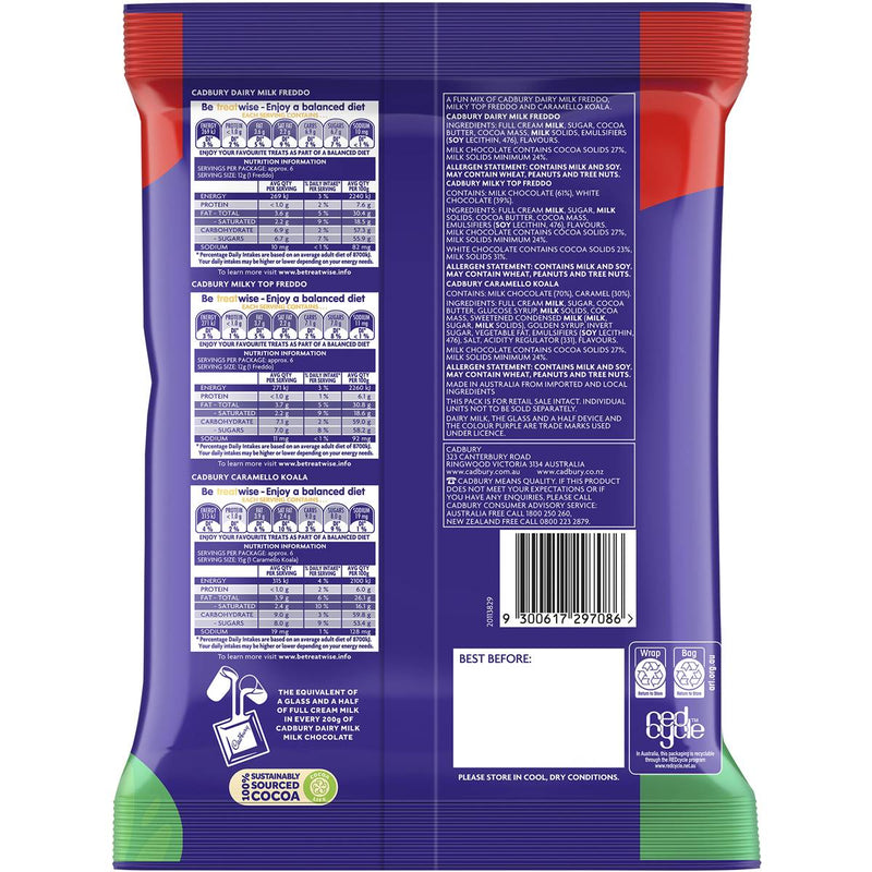 Cadbury Freddo & Caramello Koala Sharepack 18 Pack 234g