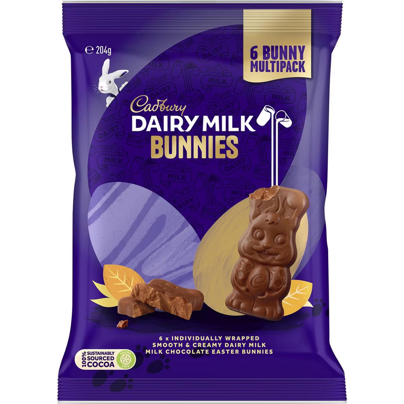 Cadbury Dairy Milk Bunny Sharepack 204g