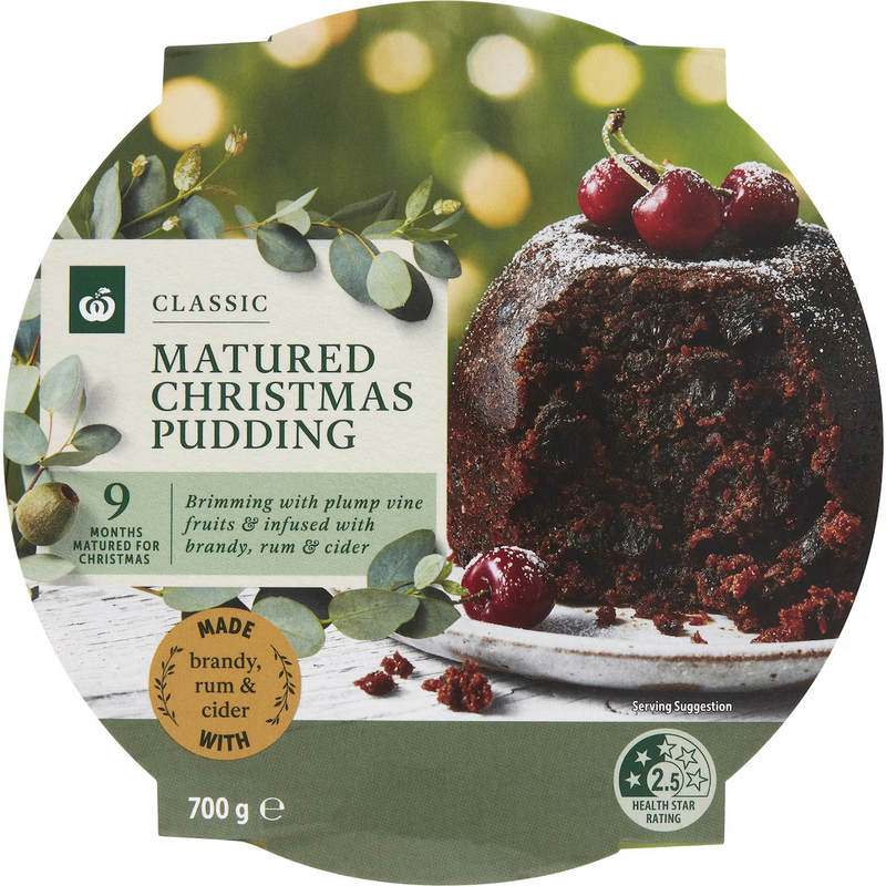 Woolworths Matured Christmas Pudding 700g
