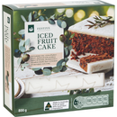 Woolworths Iced Fruit Cake 800g