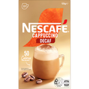 Nescafe Cappuccino Decaf Coffee Sachets 10 Pack 125g