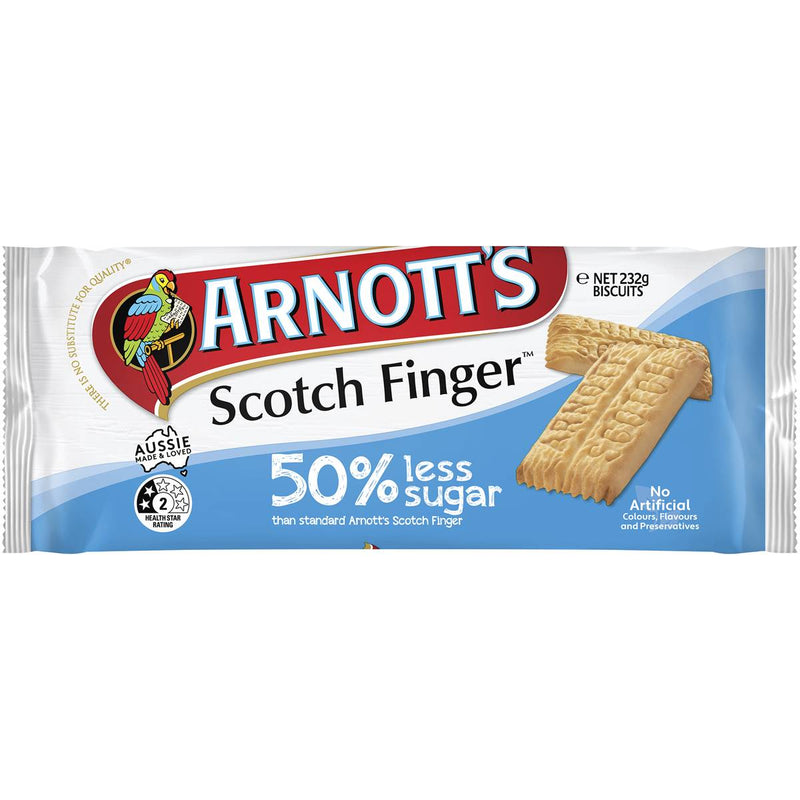 Arnott's Scotch Finger Biscuits 50% Less Sugar 232g