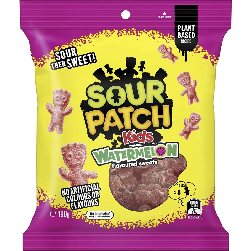 Sour Patch Kids Watermelon Lollies 190g